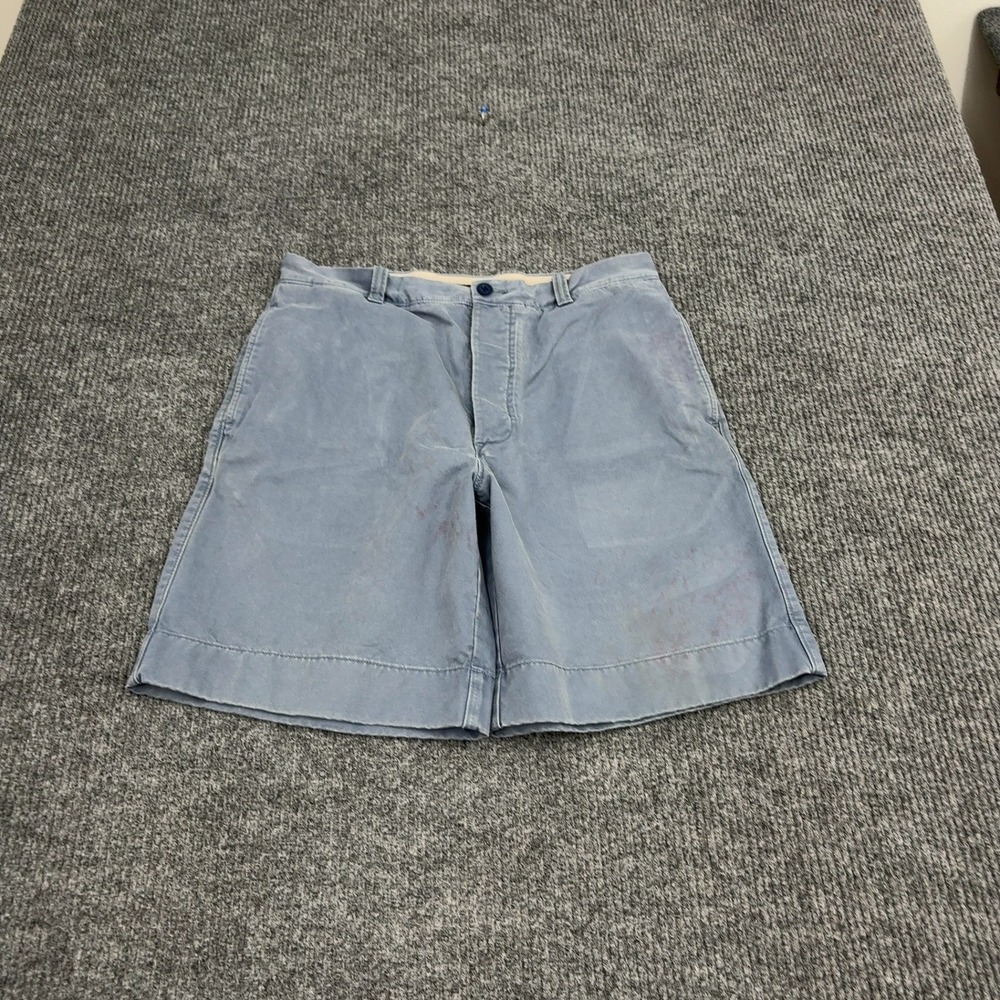 Vintage J Crew Shorts Mens 33 Blue Cotton‎ Chino Casual Preppy Summer Classic